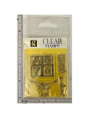 Tim Holtz Studio G Clear Stamps Baby Design Set Scrapbooking Cardmaking Crafts